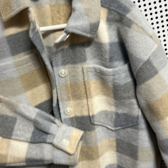 DSG Heavy weight button flannel shirt jacket, size small #40 - Picture 2 of 7